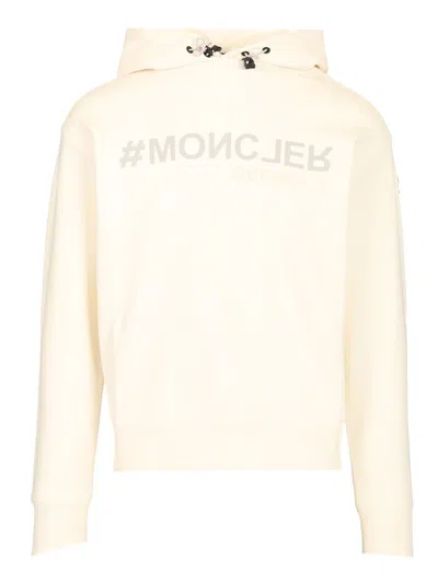 Moncler Hooded Sweatshirt Sweatshirts White