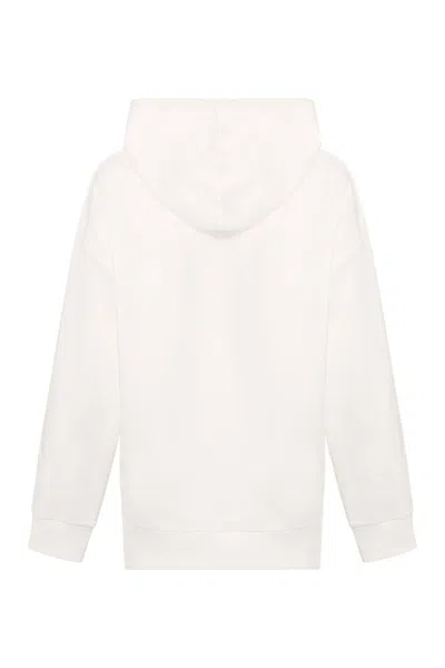 Moncler Hooded Sweatshirt In White