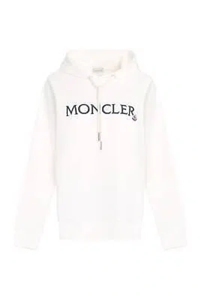Pre-owned Moncler Hooded Sweatshirt In White