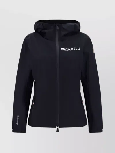 Moncler Valles Hooded Jacket Black In Multicolor
