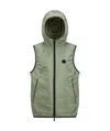 Moncler Gilet Moretan À Capuche In Green