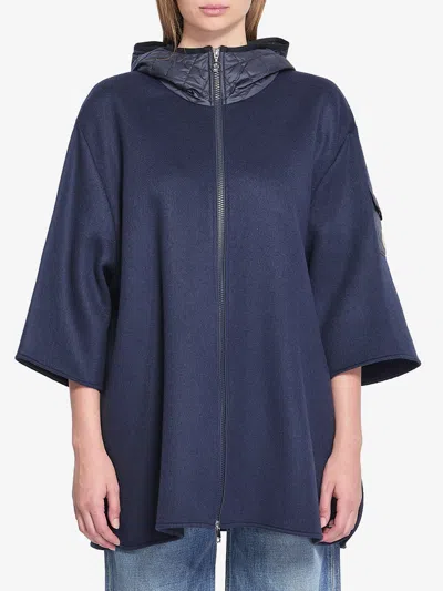 Moncler Hooded Wool Cape