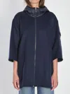 Moncler Hooded Wool Cape