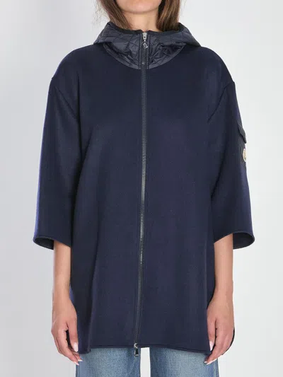 Moncler Hooded Wool Cape