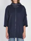 Moncler Hooded Wool Cape
