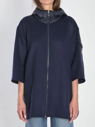 Moncler Hooded Wool Cape