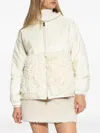 Moncler Hooded Zip-up Jacket In Neutral