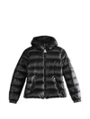 Moncler Long-sleeved Down Jacket In Black