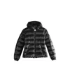 Moncler Long-sleeved Down Jacket In Black