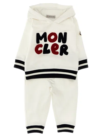Moncler Babies' Hoodie & Jogging Suit In White