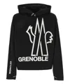 Moncler Logo Hoodie In Black