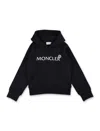 Moncler Hoodie Logo In Navy