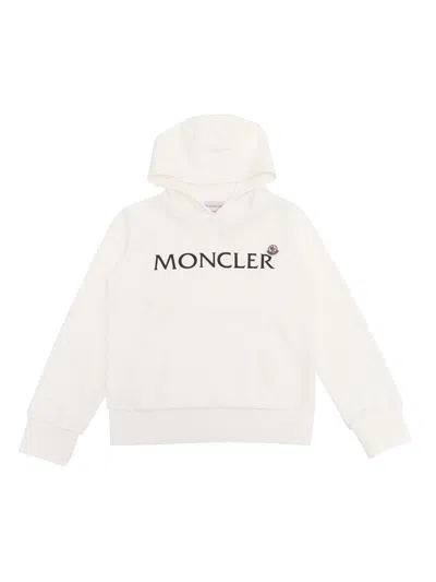 Moncler Kids' Hoodie Sweater In Beige