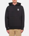 Moncler Black Hoodie With Logo In Black