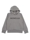 Moncler Hoodie Sweater In Gray