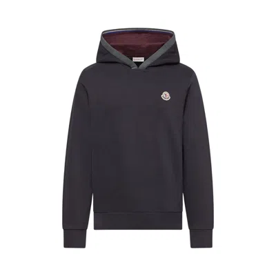 Pre-owned Moncler Hoodie Sweater 'navy' | Blue | Men's Size L