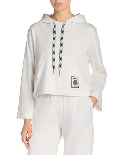 Moncler Hoodie Sweater In White