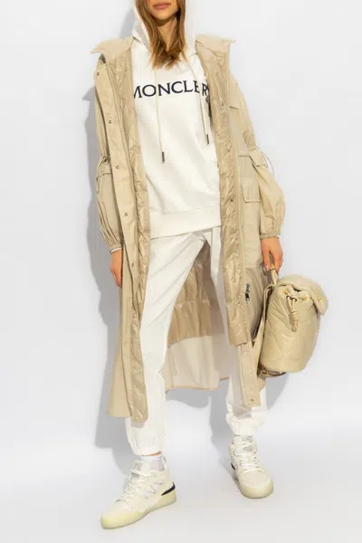 Moncler Hoodie With Logo In White