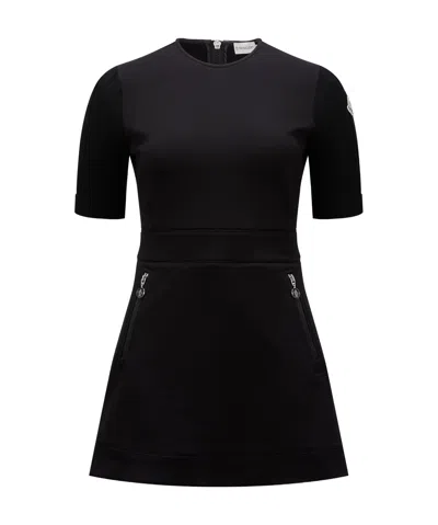 Moncler Horn Dress In Black