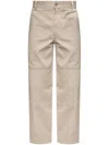 Moncler Hose Aus Gabardine In Neutrals