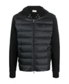 Moncler Hybrid Hooded Jacket In Black