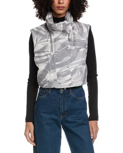 Moncler Hyke Vanilis Print Vest In Brown