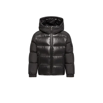 Moncler Kids' Hyoseris Hooded Down Jacket, Boys, Black, Size: 10y