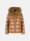 Moncler 'hypolais' Short Brown Polyamide Down Jacket In Brown