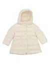 Moncler Ibida Long Coat In Beige