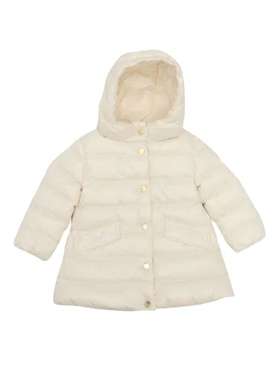 Moncler Kids' Ibida Long Coat In Beige