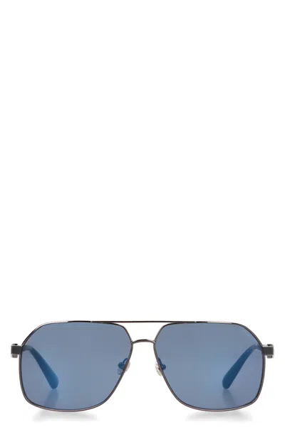 Moncler Icepol Squared Sunglasses In Blue