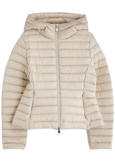 Moncler Ige Hooded Quilted Shell Jacket In Beige