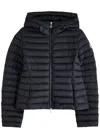Moncler Ige Hooded Quilted Shell Jacket In Navy
