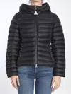 Moncler Puffer Jacket With Metal Zip Fastener And Hood In Black