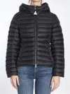 Moncler Puffer Jacket With Metal Zip Fastener And Hood In Black