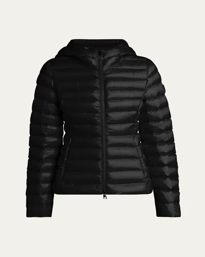 Moncler Ige Short Down Puffer Jacket In Black