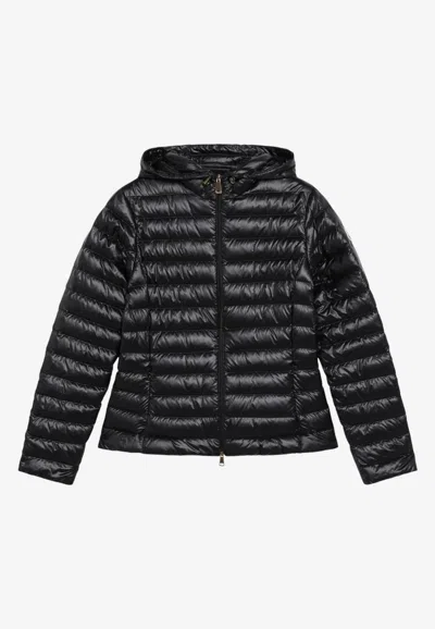 Moncler Igelhood Down Jacket In Black