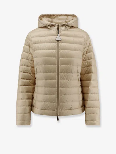 Moncler Igelhood  Recycled Longue Saison Short Down Jacket In Sand