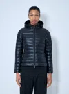 Moncler Igelhood Short Down Jacket In Blue