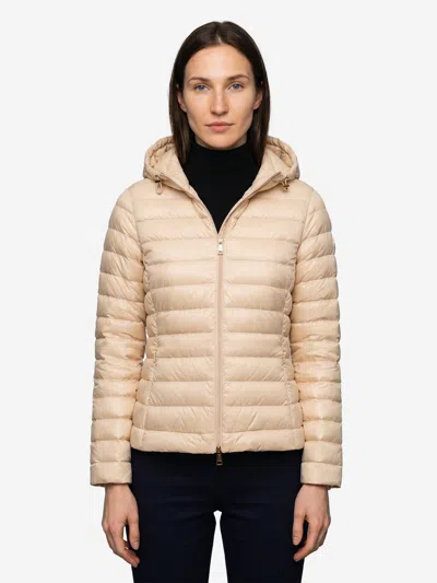 Moncler Igelhood Short Down Jacket In Longue Saison In Brown