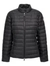 Moncler Short Blue Down Jacket Ige In Black