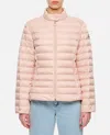 Moncler Igelle Padded Down Jacket With High Collar In Pink