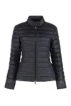 Moncler Womens Black Igelle Flared Shell-down Jacket Xl In Black