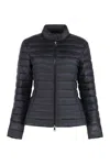 Moncler Womens Black Igelle Flared Shell-down Jacket Xl In Black