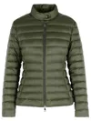 Moncler Short Dark Green Igelle Down Jacket In Green