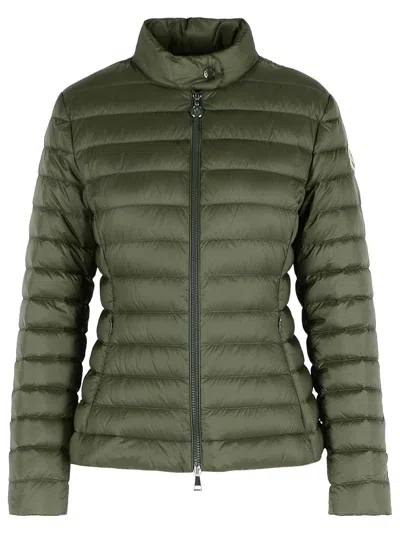 MONCLER MONCLER 'IGELLE' GREEN POLYAMIDE DOWN JACKET WOMEN