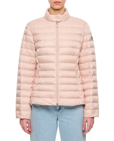 Moncler Igelle Padded Down Jacket With High Collar In Pink