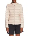 Moncler Abderos Short Tech Down Jacket In Light Pink