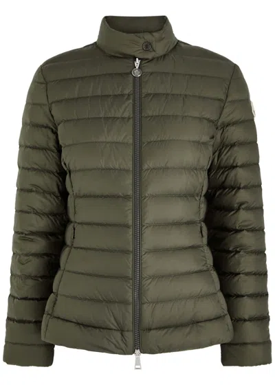 Moncler Igelle Quilted Shell Jacket In Green