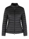 Moncler Igelle Short Black Polyamide Down Jacket In Black